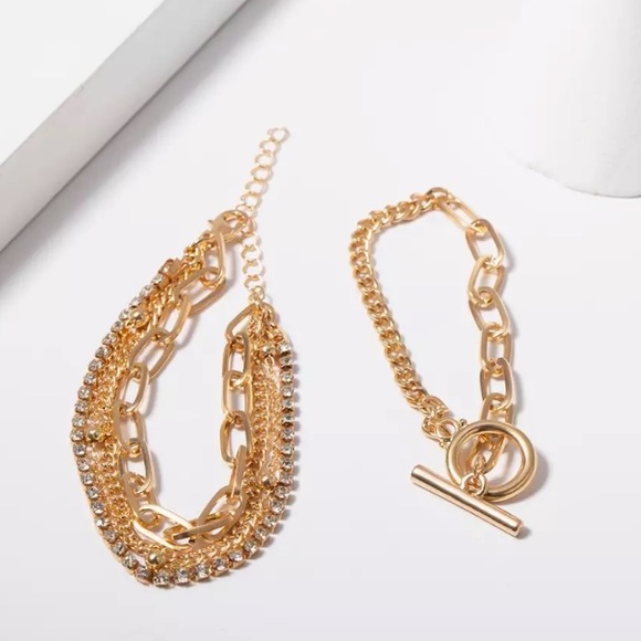 3/$15 Gold Bracelet Stack - Picture 2 of 3